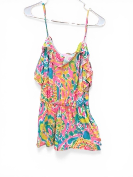 Lilly Pulitzer Pants - Lilly Pulitzer Multicolor Floral Ruffle Spaghetti Strap Romper